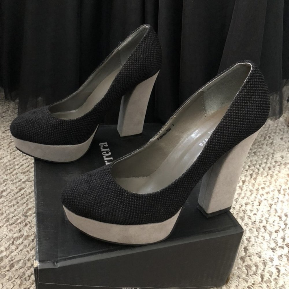 Henry Ferrera Paloma-800 Platform Pumps--size 7